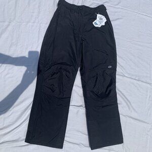 Womens Insulated Slalom Ski Pants, Black, Large